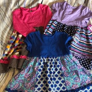 BUNDLE! 2T Colorful and fun t shirt dresses